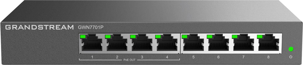 GWN7701P 8 port Unmanaged PoE Switch