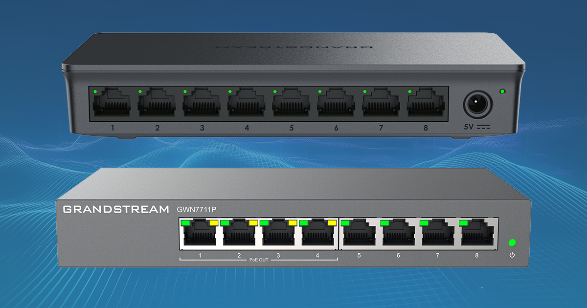 GWN7711P 8 Port Lite Managed PoE Switch