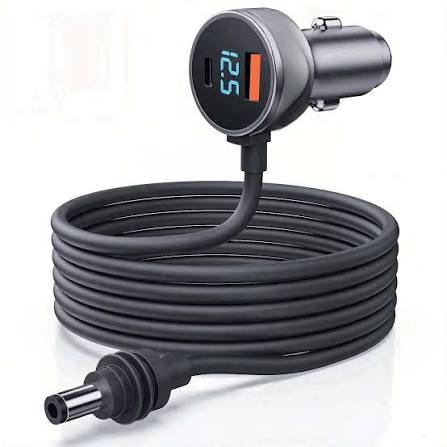 Starlink Mini 5M Car Charger with Voltage Display